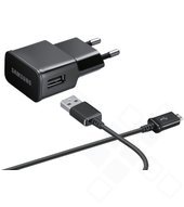 Samsung USB-Netzadapter + microUSB Datenkabel 2A – schwarz