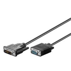 DVI-I/VGA Full HD Kabel, vernickelt, 2m
