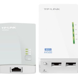 TP-Link TL-WPA4220KIT AV500 2-Port Wifi Powerline Adapter Starter Kit
