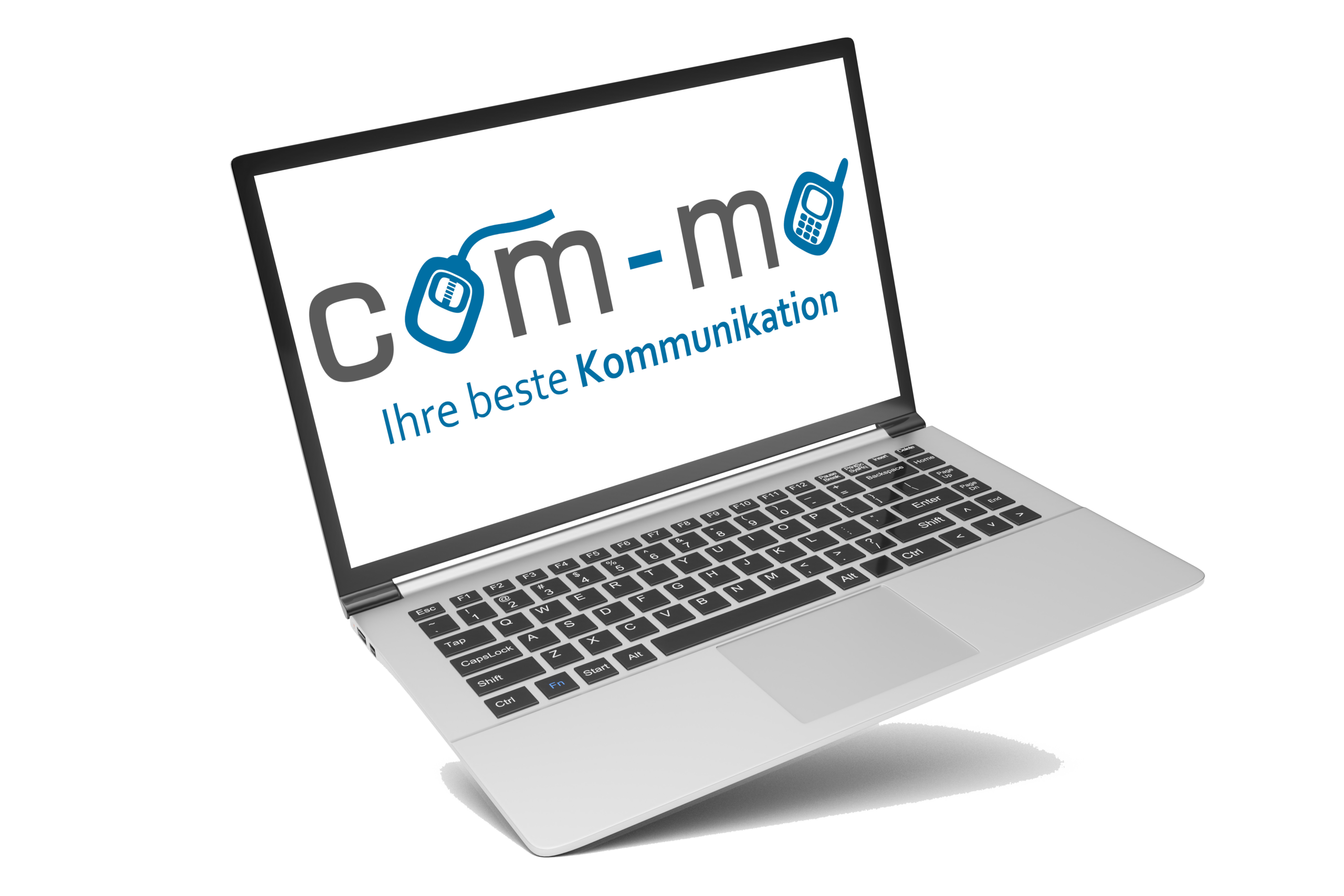 Laptop mit Firmenlogo