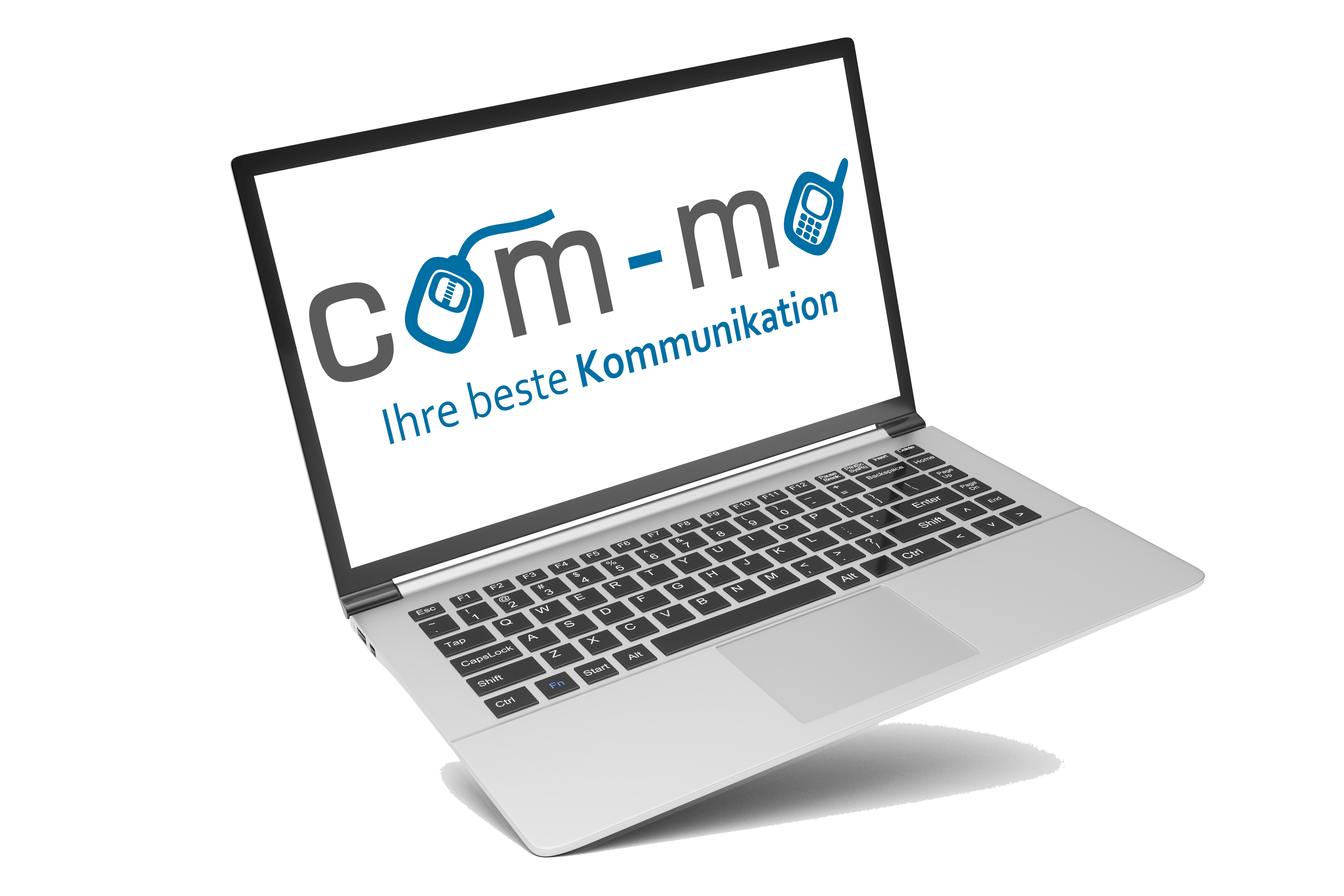 Laptop mit Firmenlogo